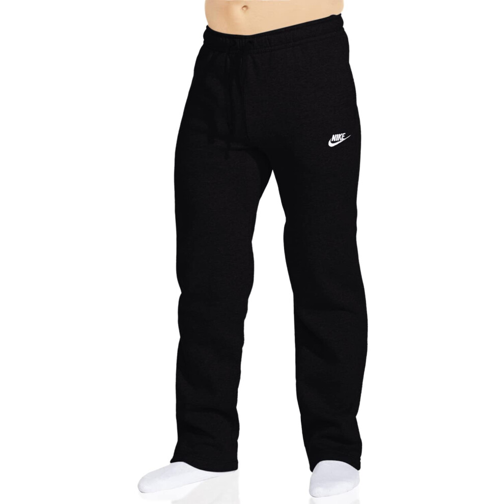 Nike Men's Sportswear Open Hem Club Pants  Black/White  Small