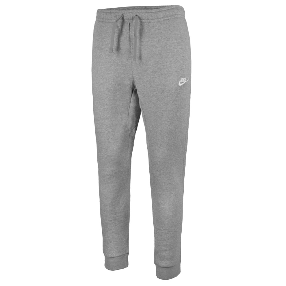 Nike Men's Sportswear Club Joggers  Dark Grey Heather/White  Large Tal