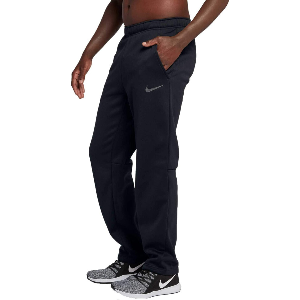 Nike Men's Therma Training Pants (Small  Black/MTLC Hematite)