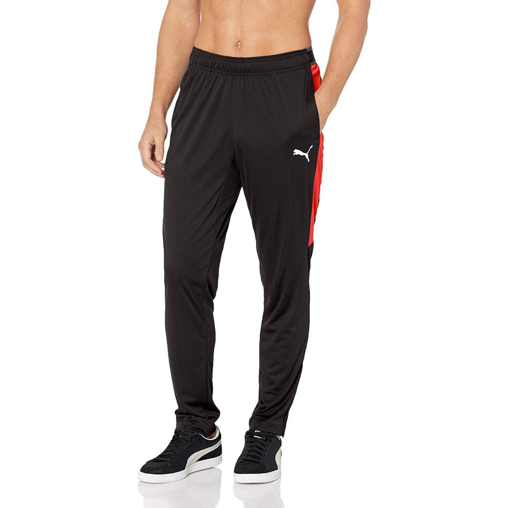 PUMA mens Speed Pants  Black/Red  Medium US