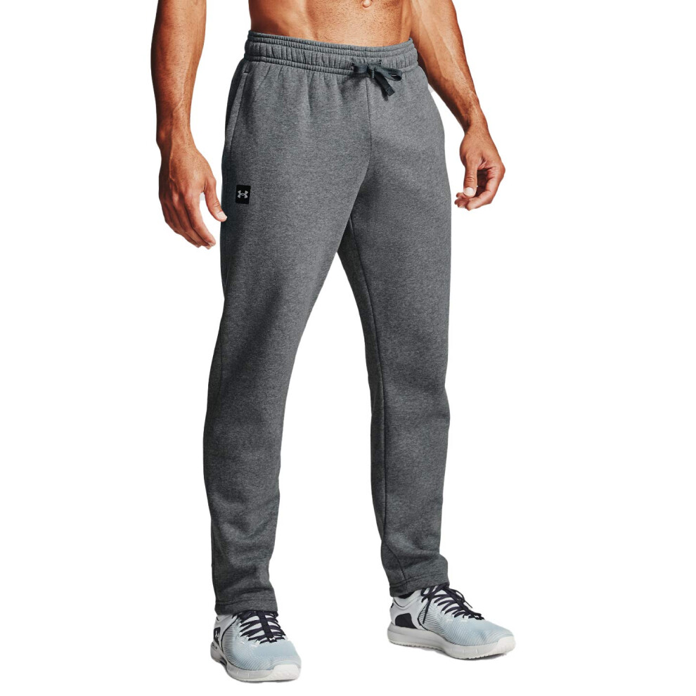 Under Armour Mens Rival Fleece Pants   Pitch Gray Light Heather (012)/