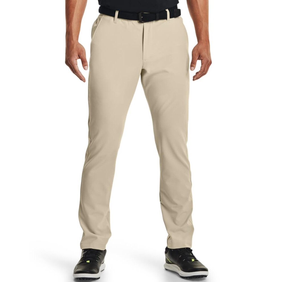 Under Armour mens Drive Tapered Pants   Khaki Base (289)/Halo Gray   3