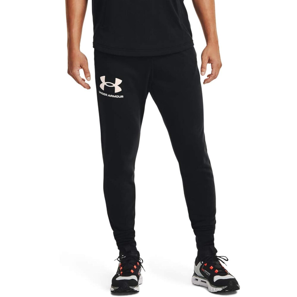 Under Armour Mens Rival Terry Joggers   Black (001)/Onyx White   Large