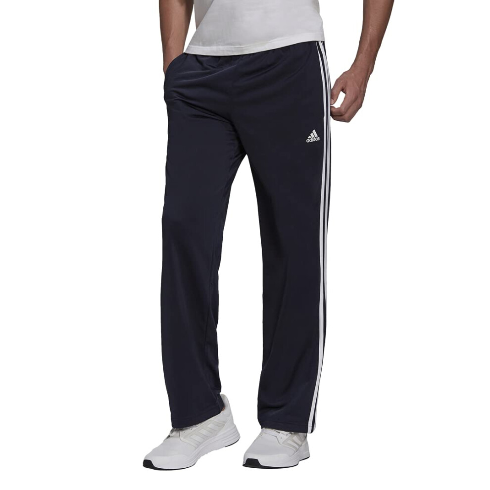 adidas Men's Essentials Warm-up Open Hem 3-stripes Tracksuit Bottoms