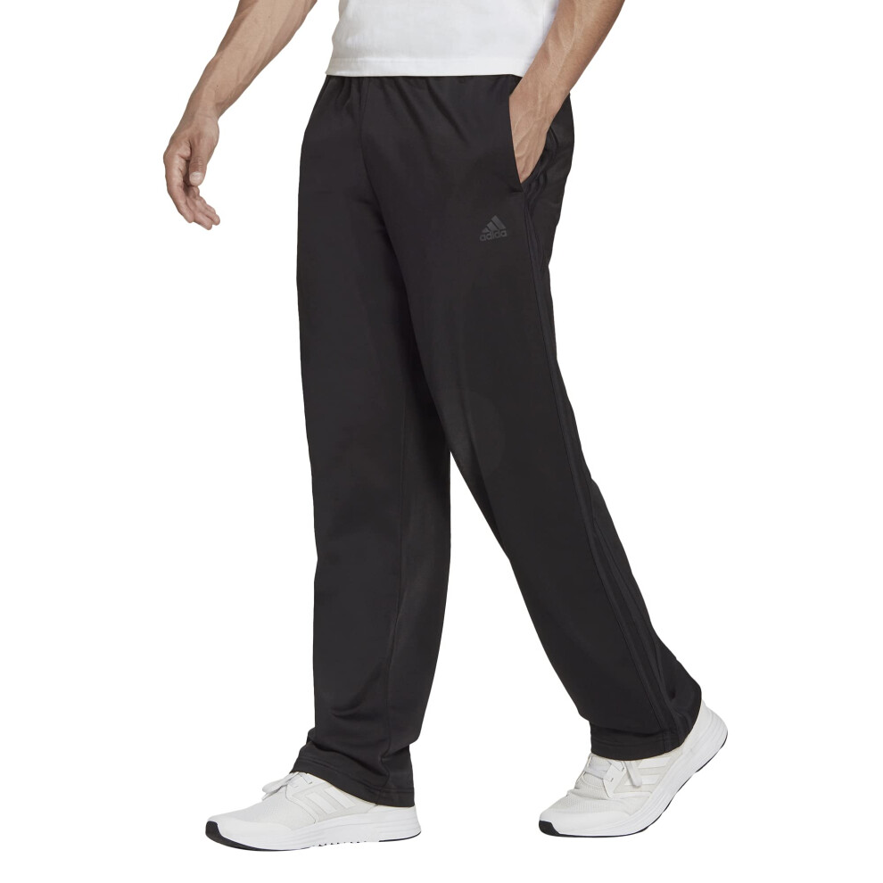 adidas Men's Essentials Warm-up Open Hem 3-stripes Tracksuit Bottoms