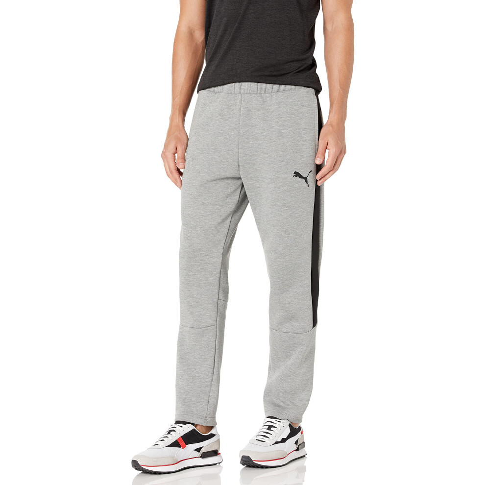 PUMA Men's EVOstripe Pants  Medium Gray Heather  M