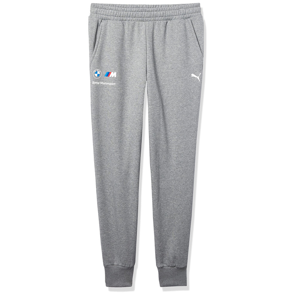 PUMA Men's Standard BMW MMS Essentials Fleece Sweatpants  Medium Gray