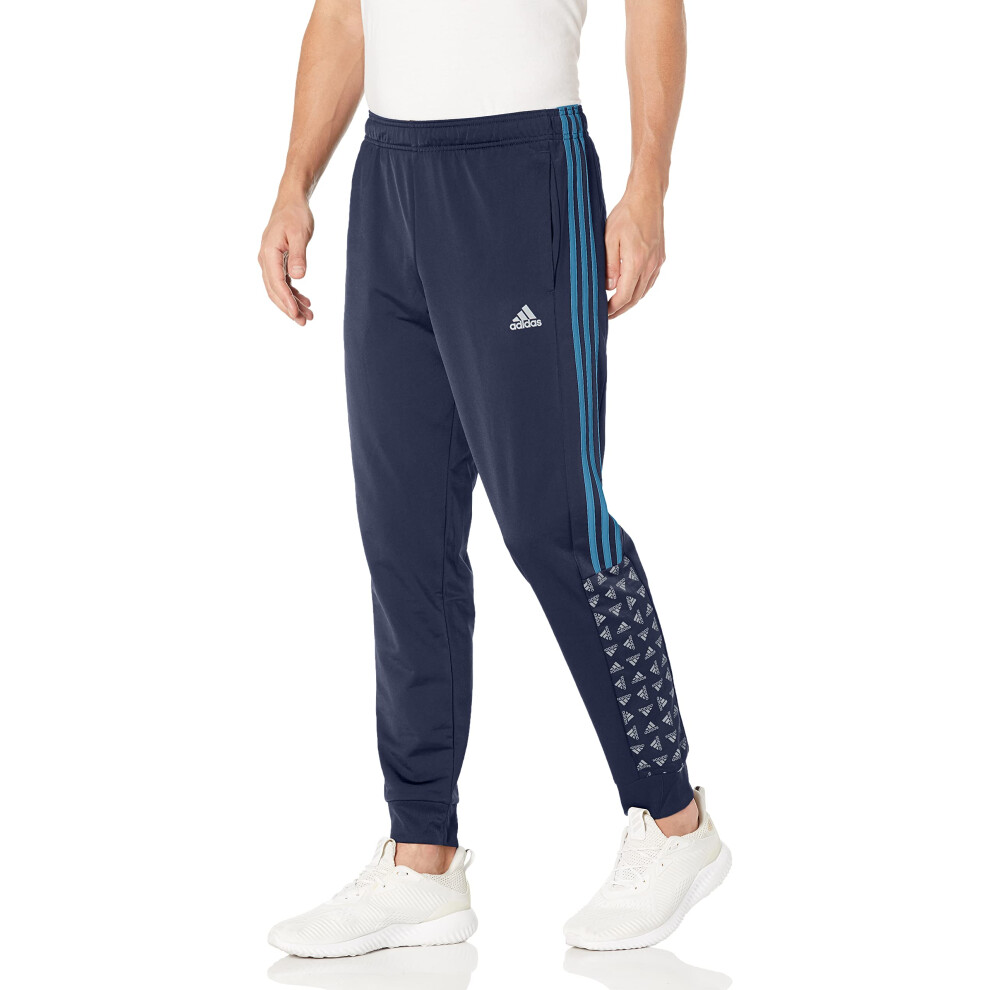 adidas Men's Warm-Up Tricot Regular Badge of Sport Track Pants  Legend