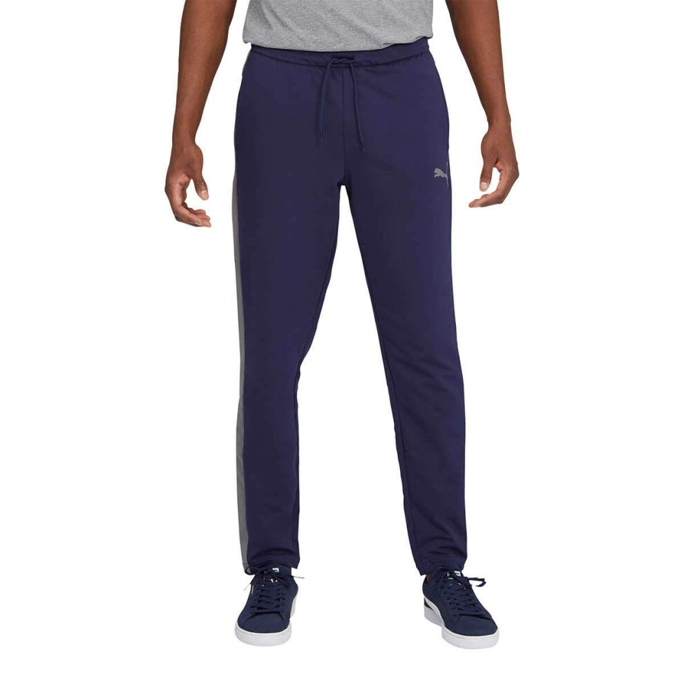 PUMA Men's Stretchlite Training Active Sweat Pant  Mesh Panels - Blue