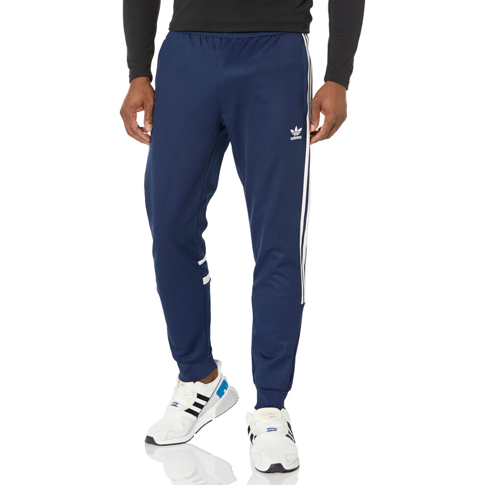 adidas Originals Men's Adicolor Challenger Pants  Night Indigo  Small