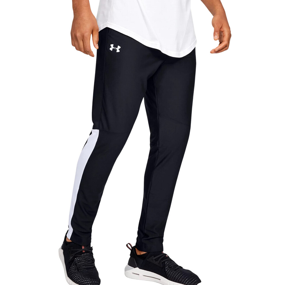 Under Armour Men's UA Twister Pants (Black/White - 001  Medium)