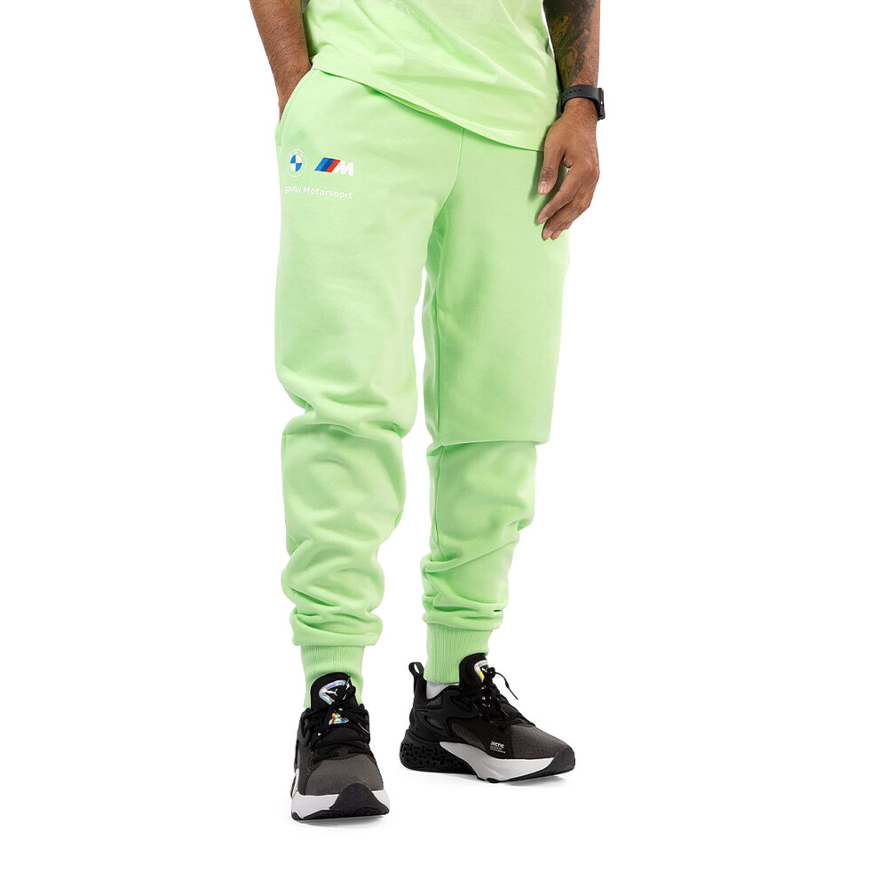 PUMA Men's Standard BMW MMS Essentials Sweatpant  Paradise Green  Medi