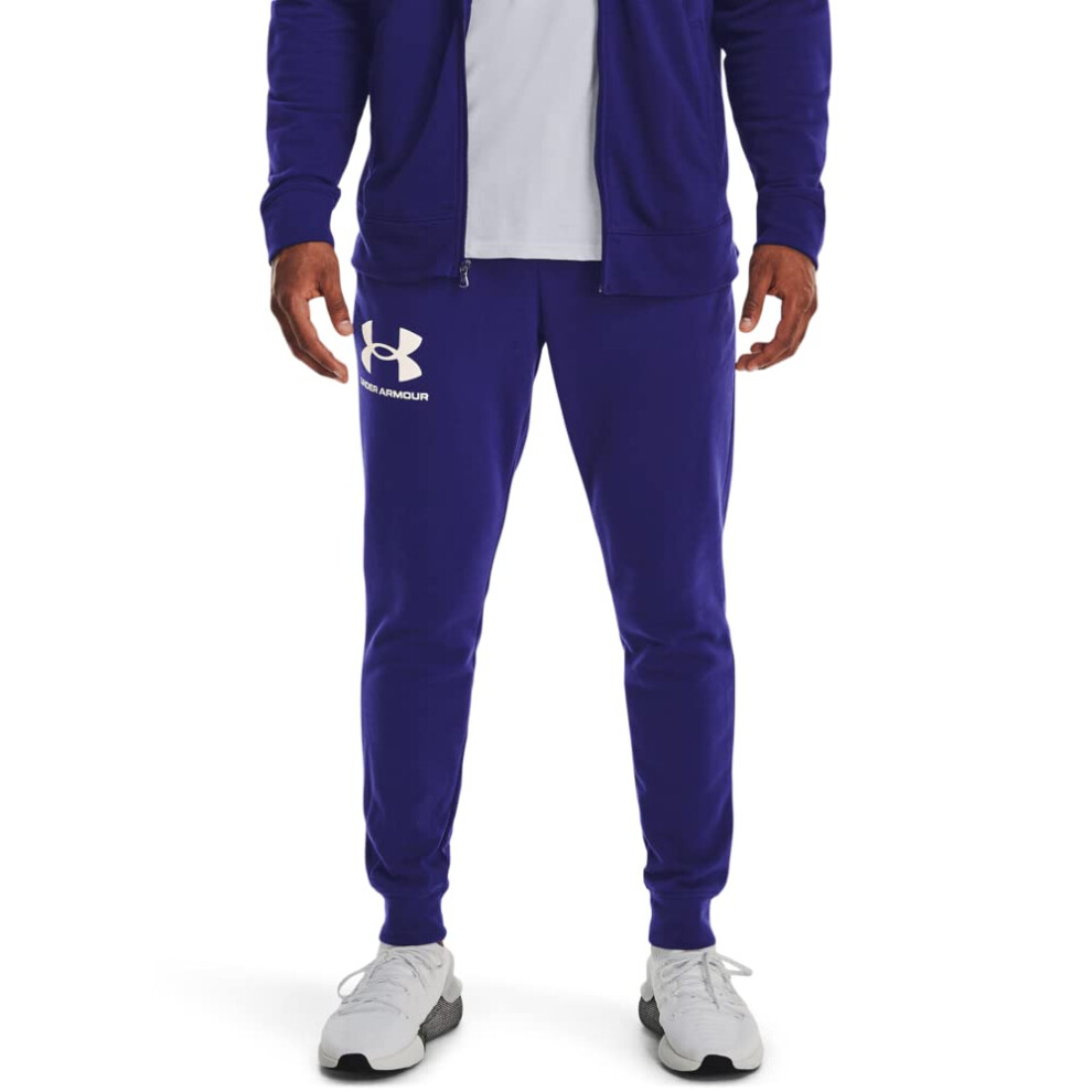 Under Armour Mens Rival Terry Joggers  (468) Sonar Blue / / Onyx White