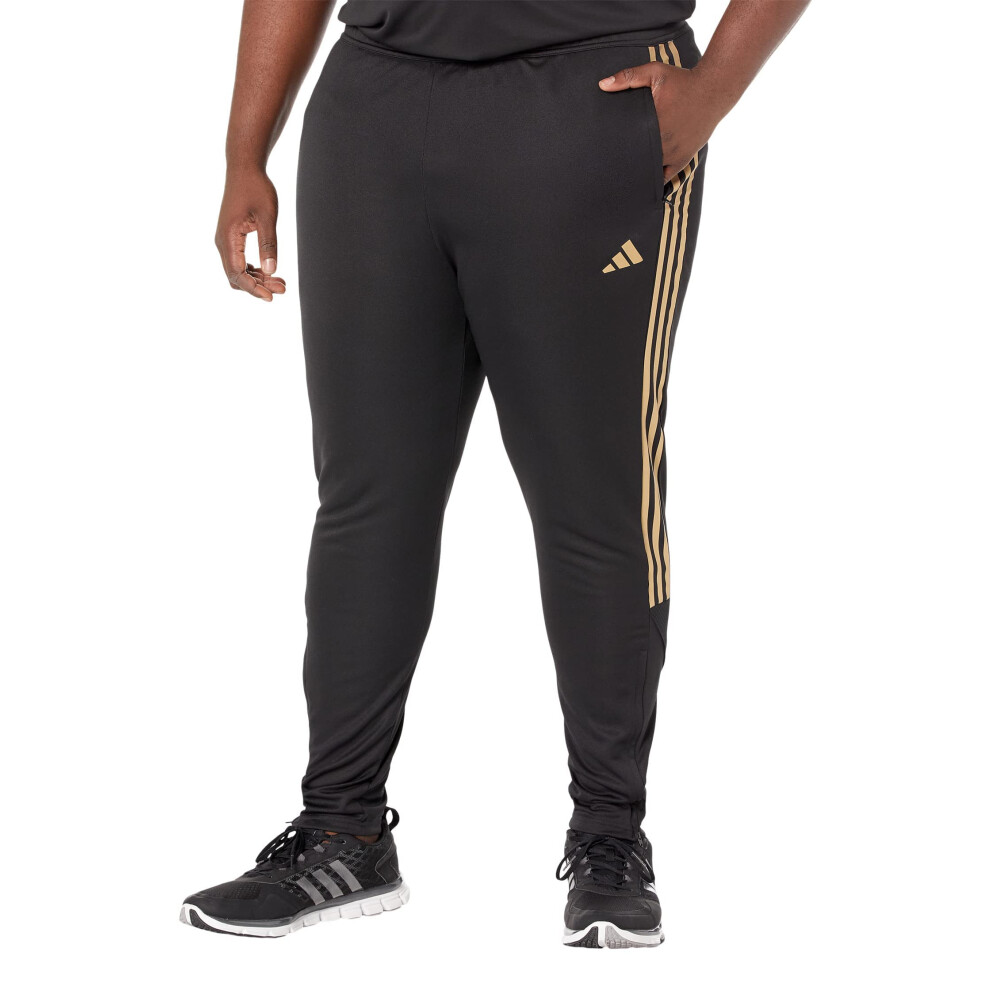 adidas Men's Tiro Pants  Black/Reflective Gold  XX-Large