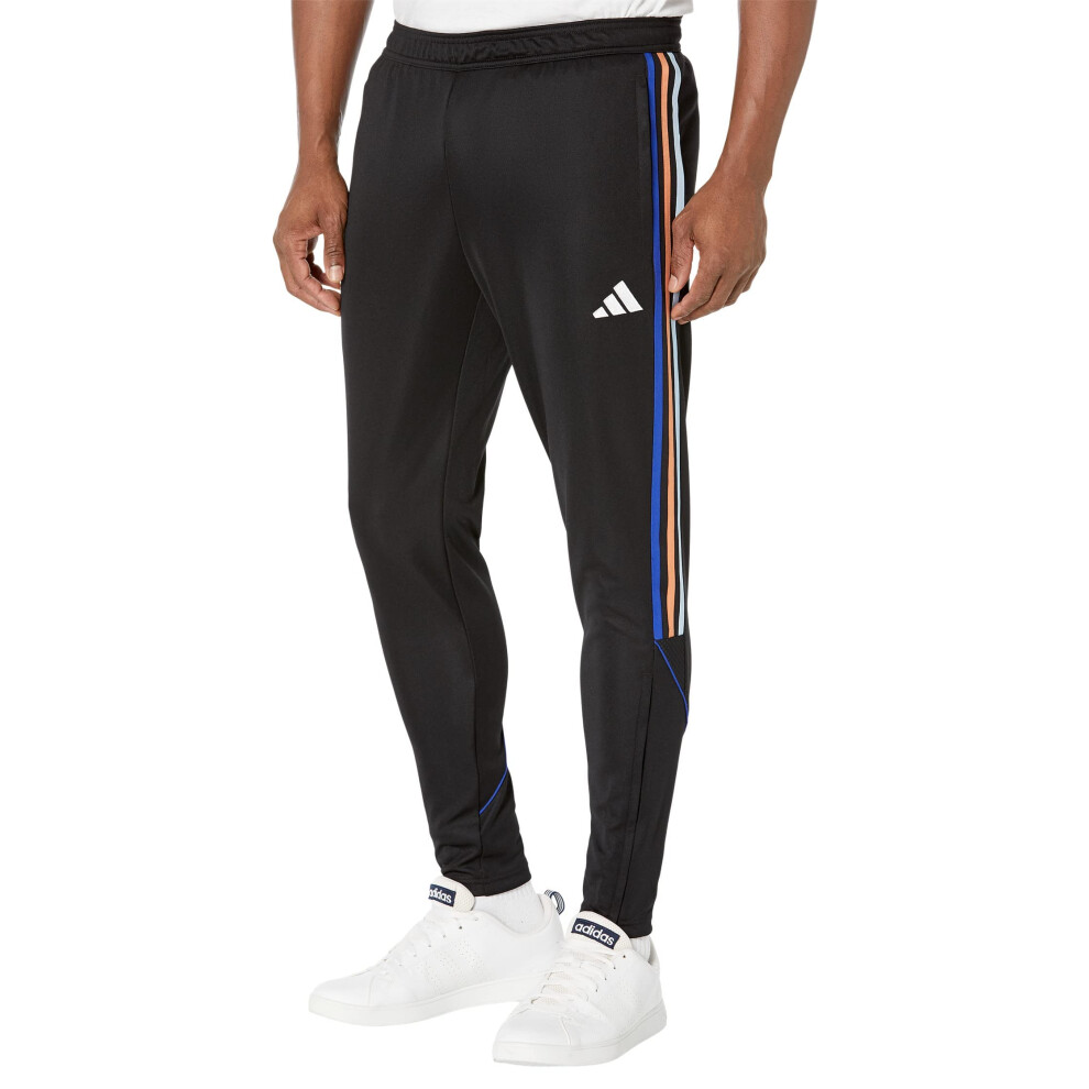 adidas Men's Size Tiro Pants  Black/Hazy Copper/Clear Sky  Small/Tall