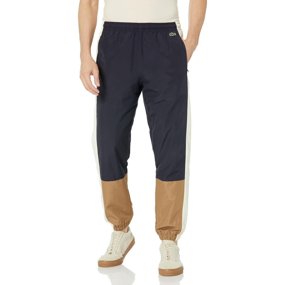 Lacoste Men's Regular Fit Color Blocked Sweatpants  Abysm/Cookie-Lapla