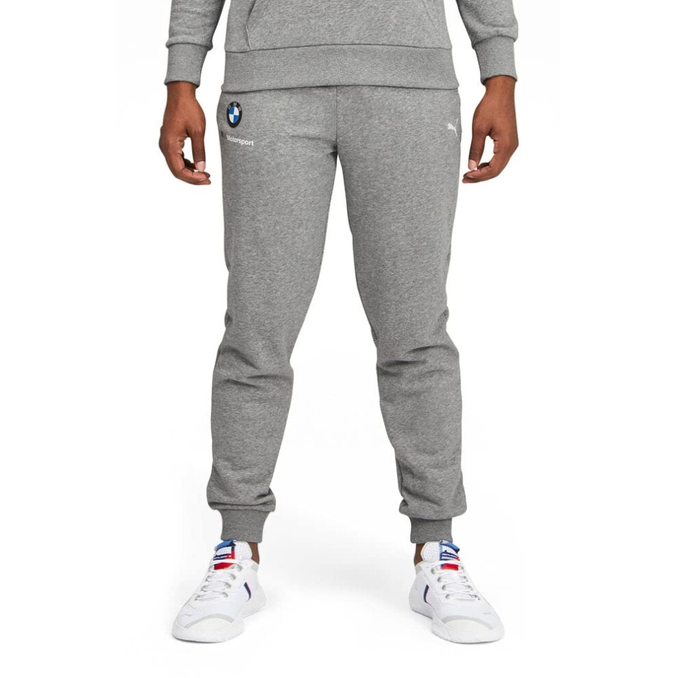 PUMA Men's Standard BMW MMS Essentials Sweatpants  Medium Gray Heather