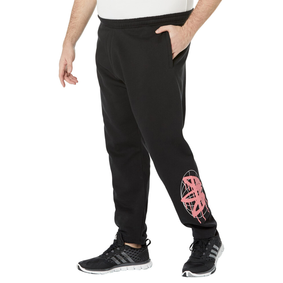 adidas Originals Men's Graphics Behind The Trefoil Sweat Pants  Black/