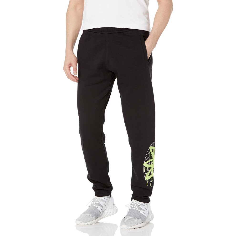 adidas Originals Men's Graphics Behind The Trefoil Sweat Pants  Black/