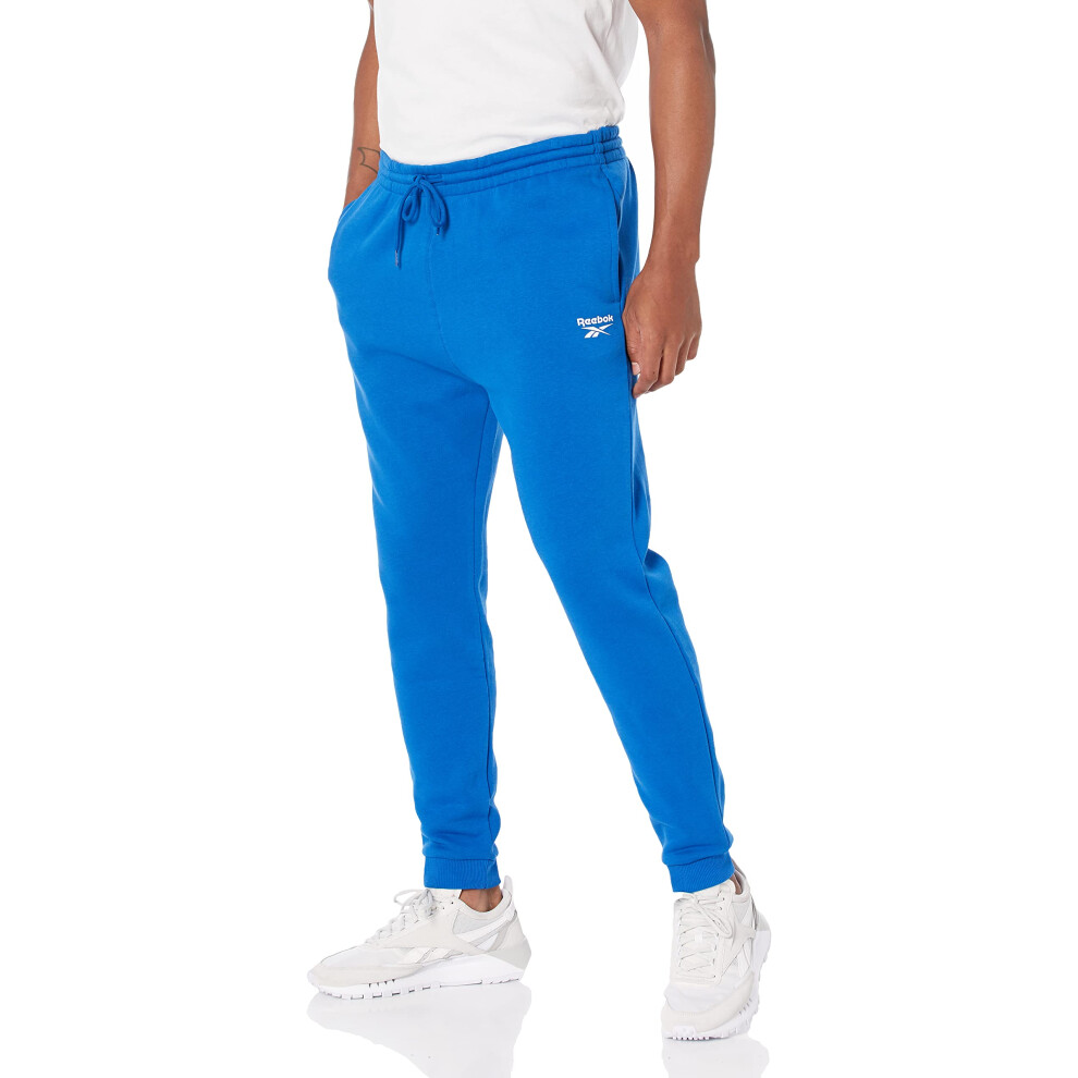 Reebok Men's Standard Identity Joggers  Vector Blue/Small Logo White