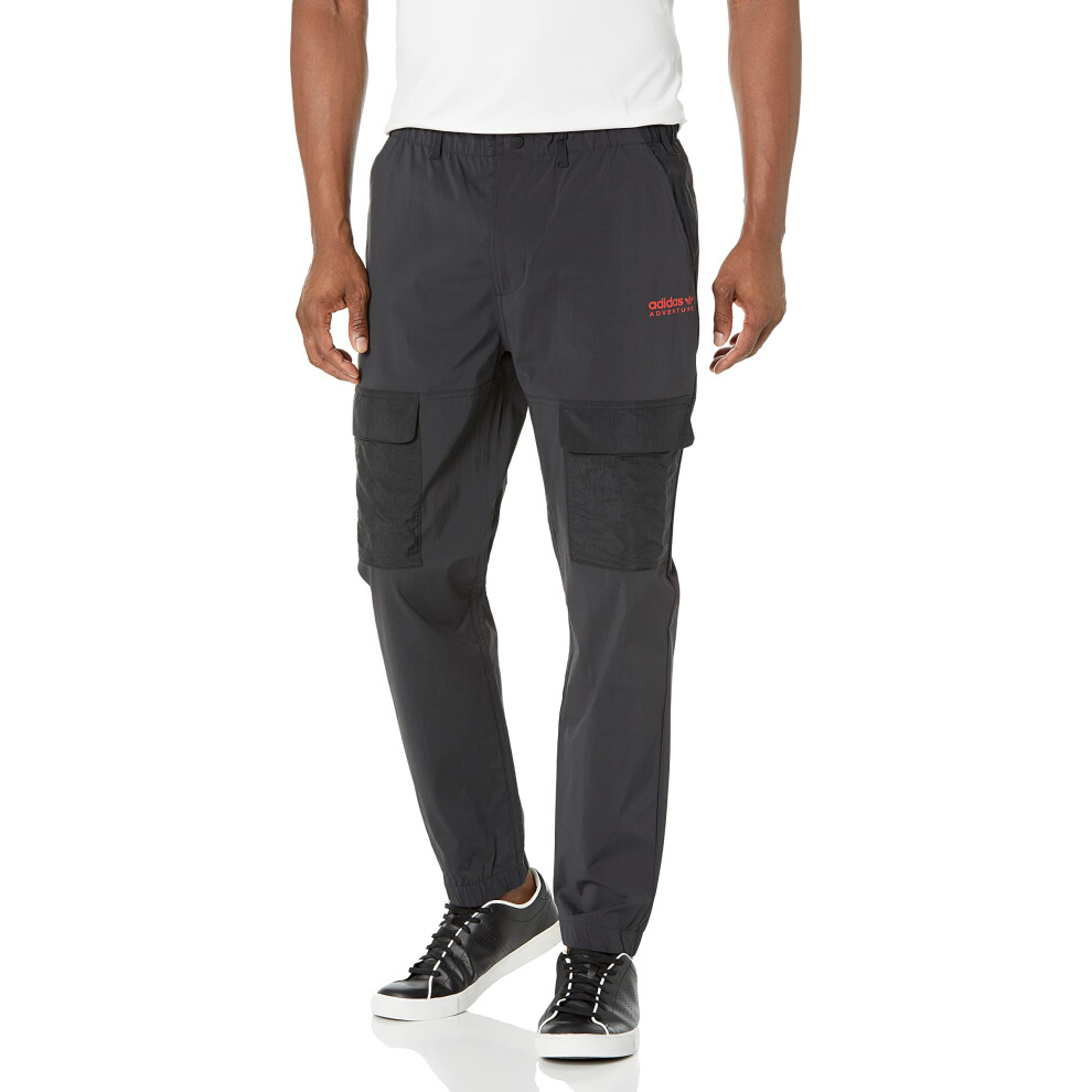 adidas Originals Men's Adventure Donovan Mitchell Cargo Pants  Black