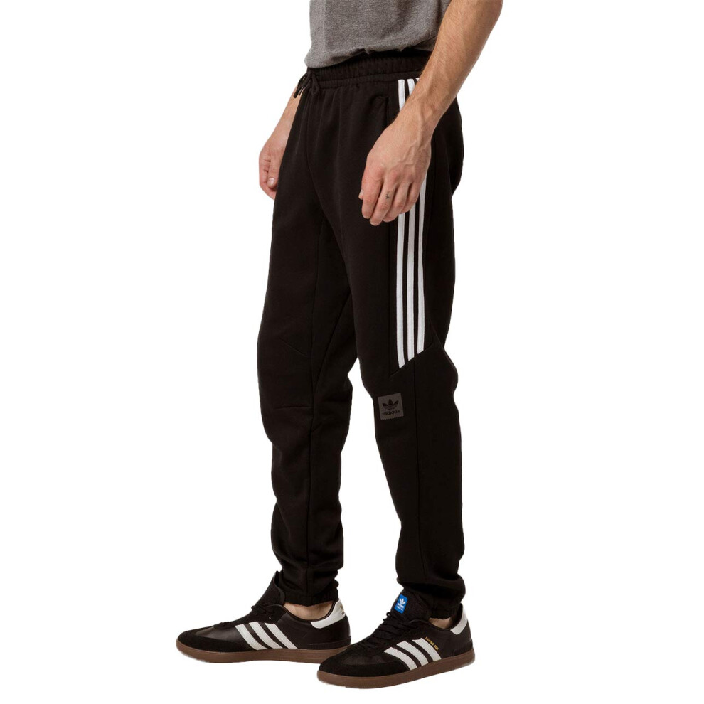 adidas Originals Men's Skateboarding Tech Sweatpants  black/white  2XL