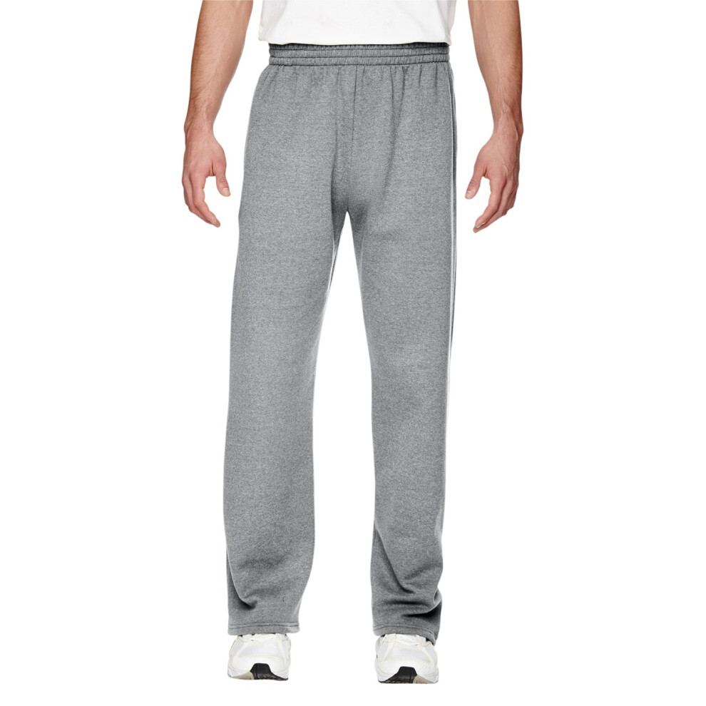 Fruit of the Loom Men's Fleece Sweatpants  Light Grey Heather  XX-Larg