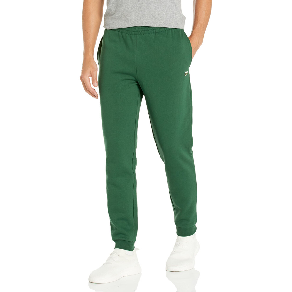 Lacoste mens Solid Fleece Jogger Sweatpants  Vert  Medium US