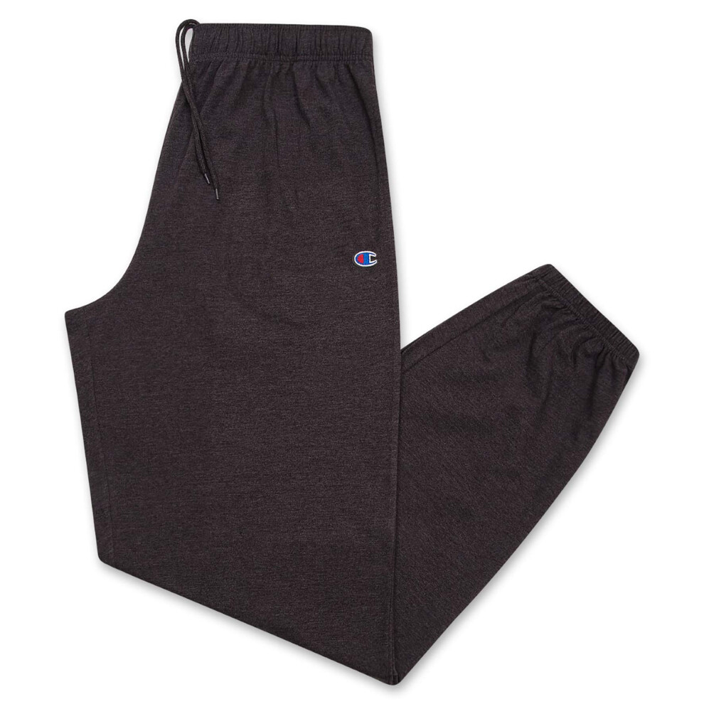 Champion Men's Big and Tall Big & Tall Closed Bottom Jersey Pant  Char