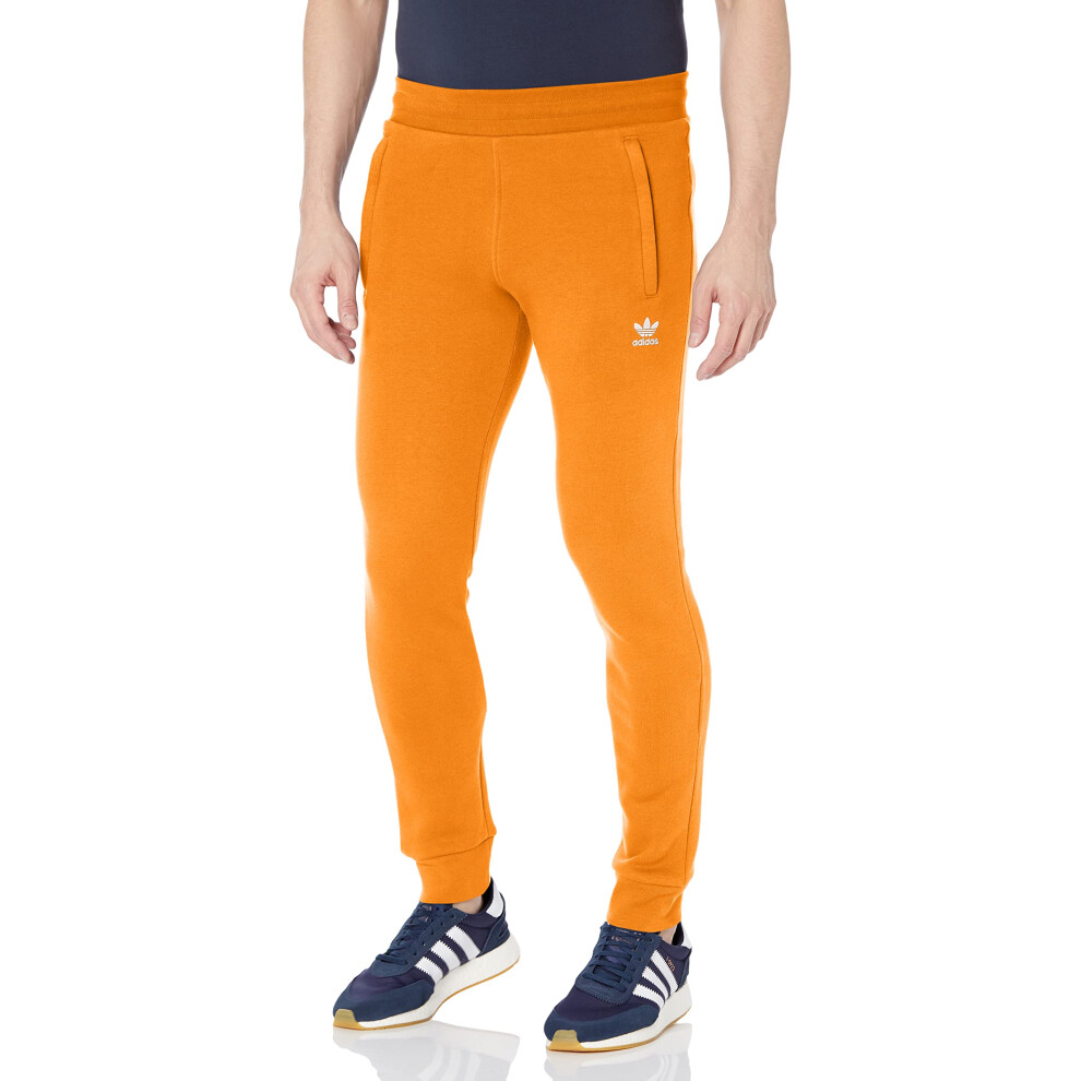 adidas Originals Men's Adicolor Essentials Trefoil Pants  Bright Orang