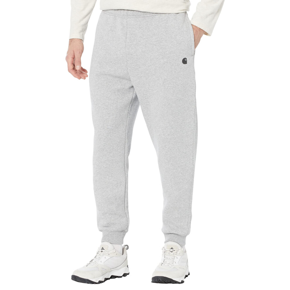 Carhartt Men's Relaxed Fit Midweight Tapered Sweatpant  Heather Grey