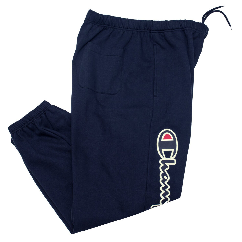 Champion Sweatpants for Men Big and Tall Cotton Fleece Joggers Navy XL