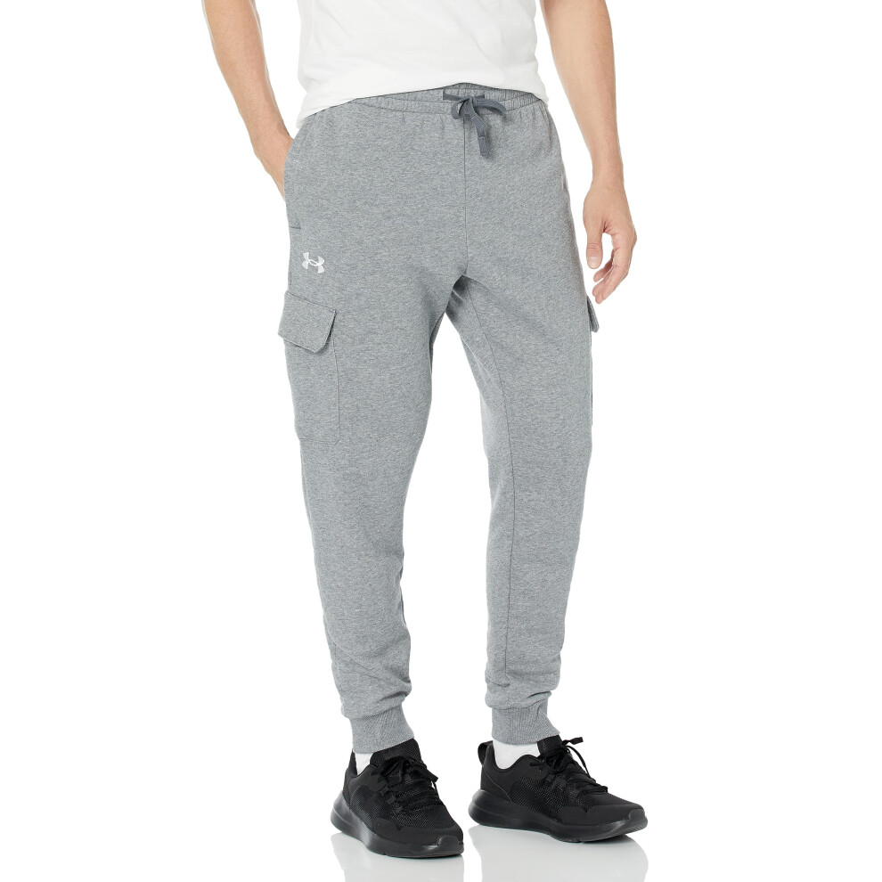 Under Armour Men's Rival Fleece Cargo Jogger  (026) Castlerock Light H