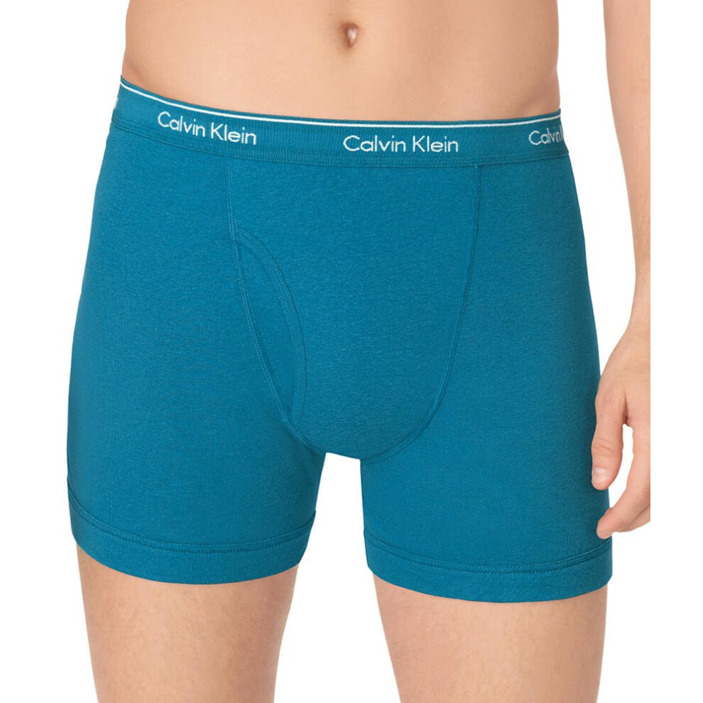 Calvin Klein Men's Cotton Classic Multipack Boxer Briefs  White/Black/