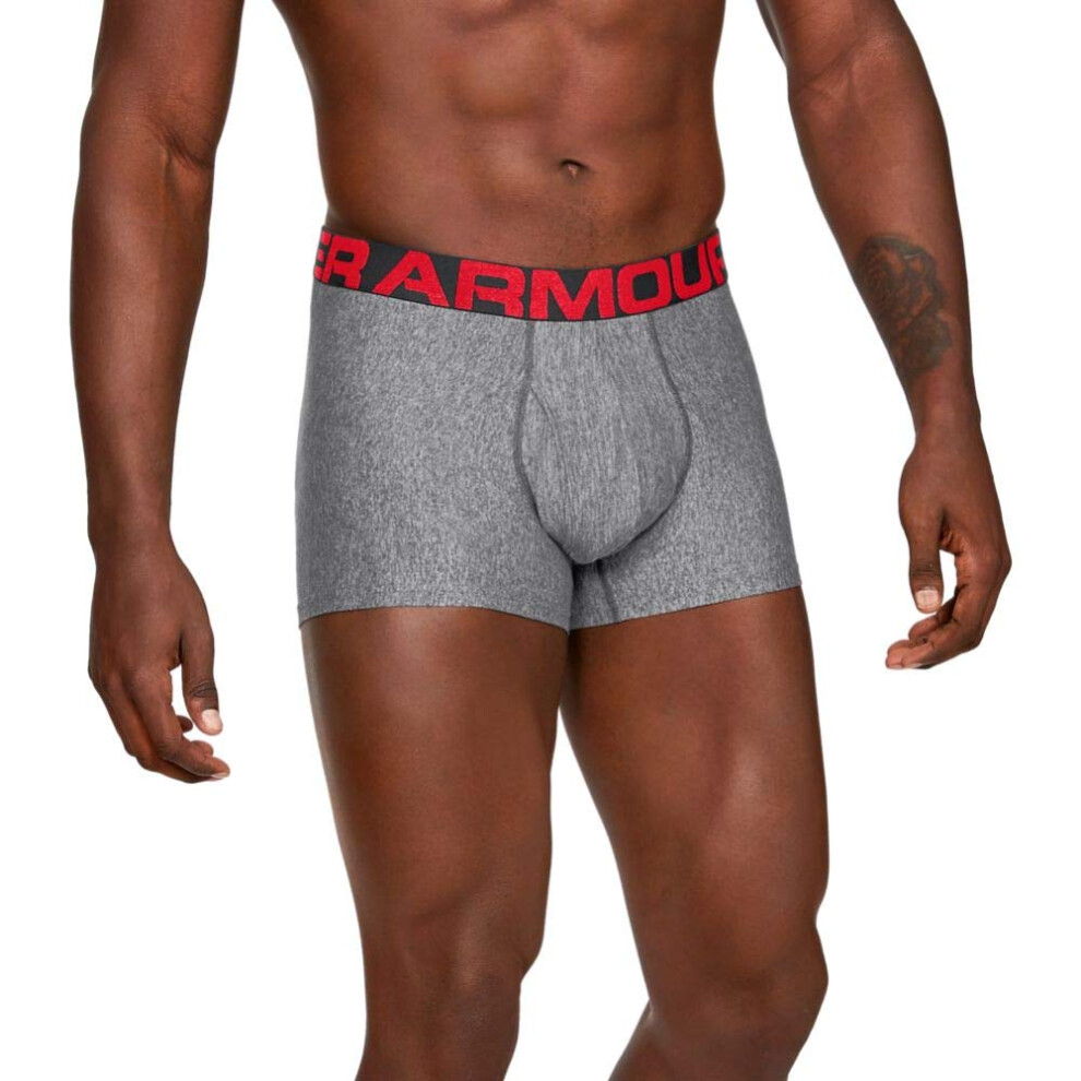 Under Armour Men's UA Tech 3"" Boxerjock XXX-Large Gray