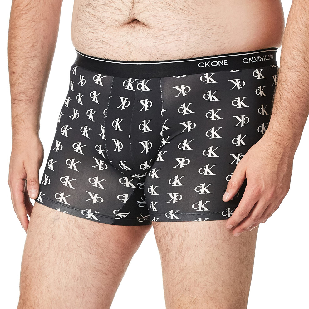 Calvin Klein Men's Underwear CK One Micro Boxer Briefs  Staggered Logo