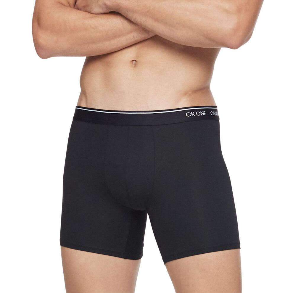 Calvin Klein Men's Underwear CK One Micro Boxer Briefs  Black  L