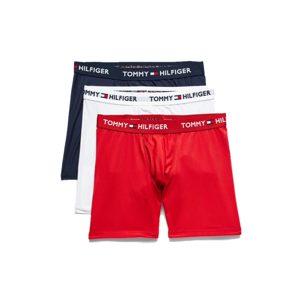 Tommy Hilfiger mens Everyday Micro Multipack Boxer Briefs  Mahogany (M