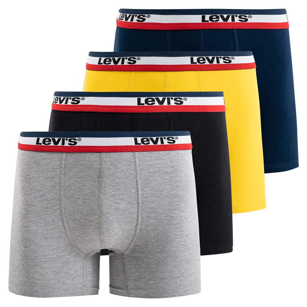 Levi's Mens Boxer Briefs Cotton Stretch Underwear For Men 4 Pack