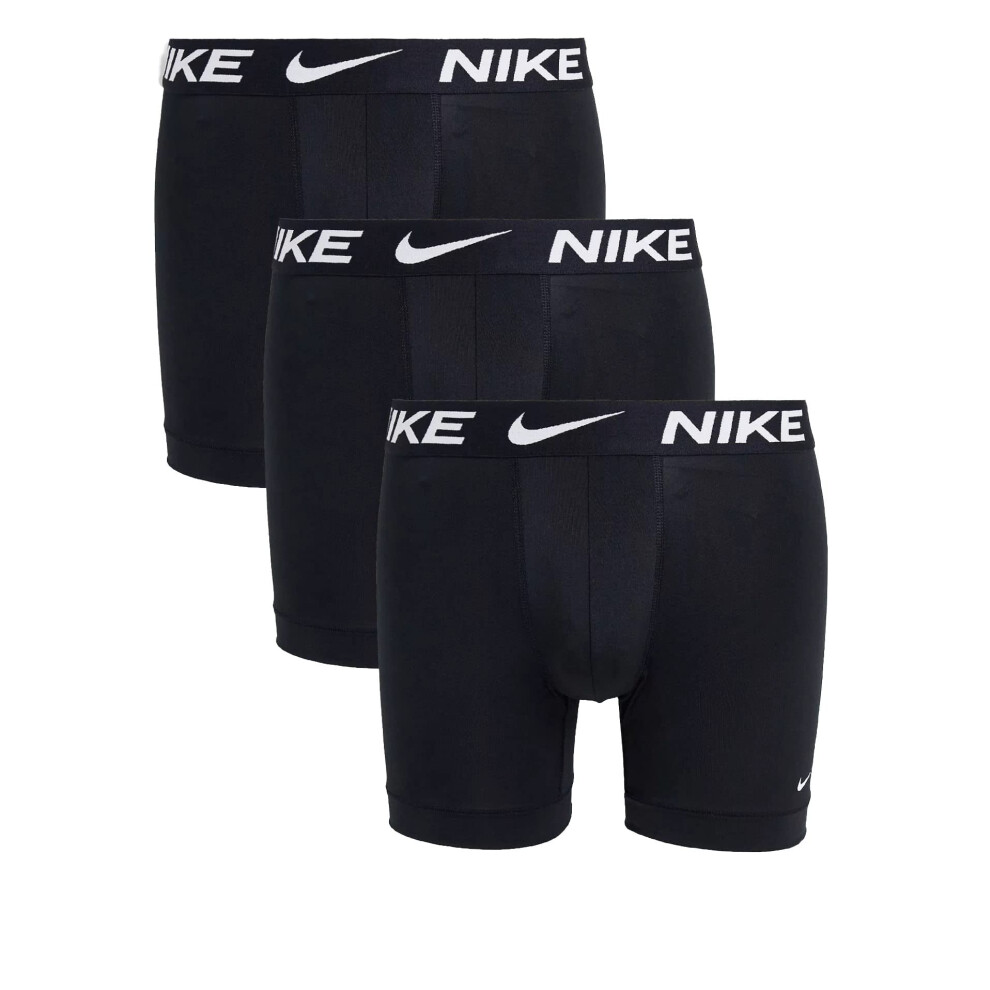 Nike Men`s Essential Micro Boxer Briefs 3 Pack (B(KE1015-001)/W  Mediu