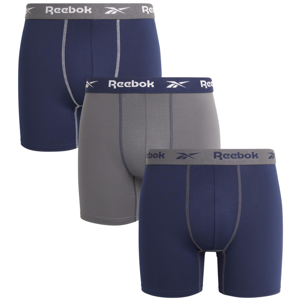 Reebok Men's Underwear - Performance Boxer Briefs (3 Pack)  Size Mediu