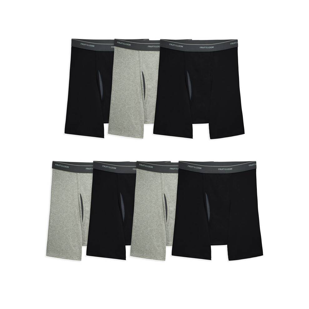 Fruit of the Loom Men's CoolZone Boxer Briefs  7 Pack - black/Gray  Me