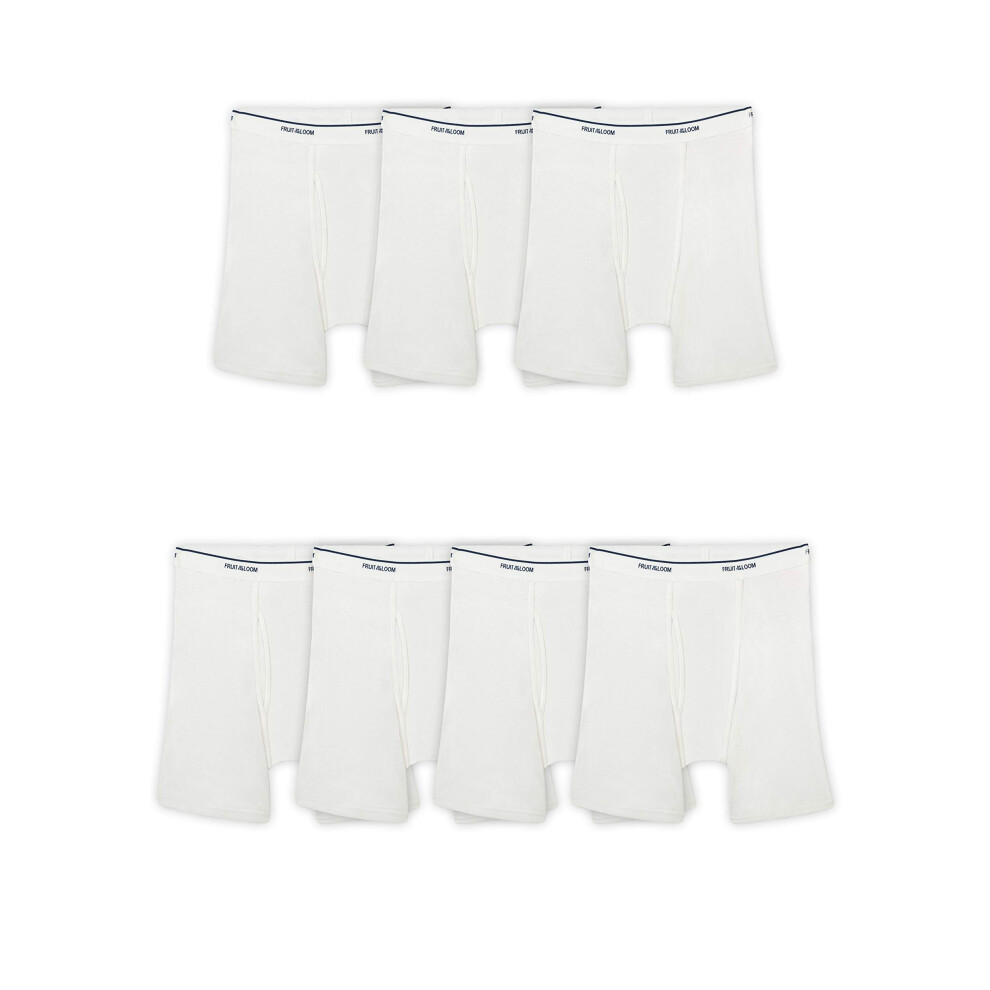 Fruit of the Loom Men's Coolzone Boxer Briefs  7 Pack - White  Medium