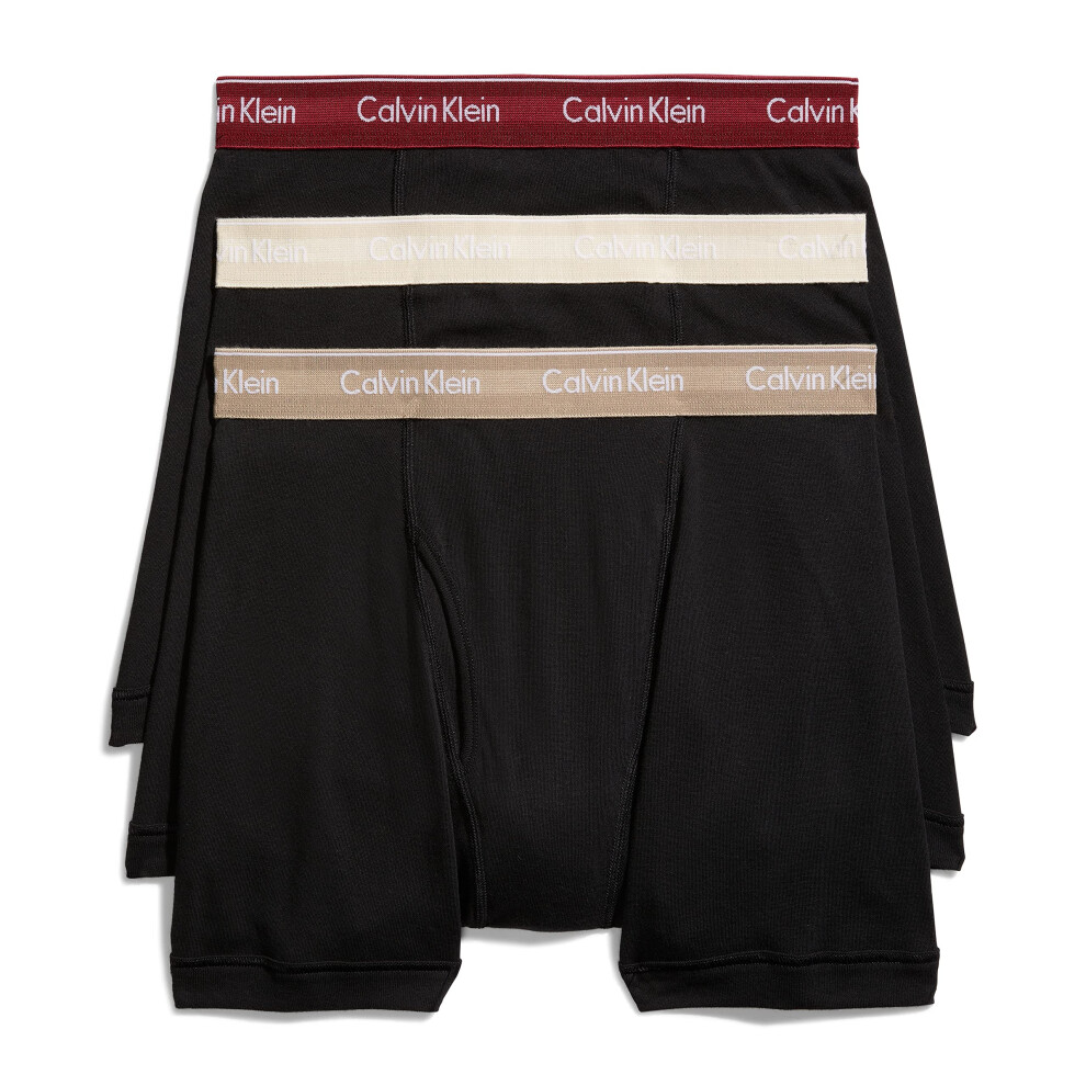 Calvin Klein Men's Underwear Cotton Classics 3-Pack Boxer Brief  Black