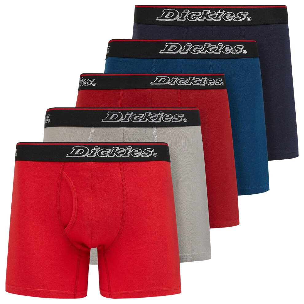 Dickies Mens Boxer Briefs Cotton Underwear for Men 5 Pack