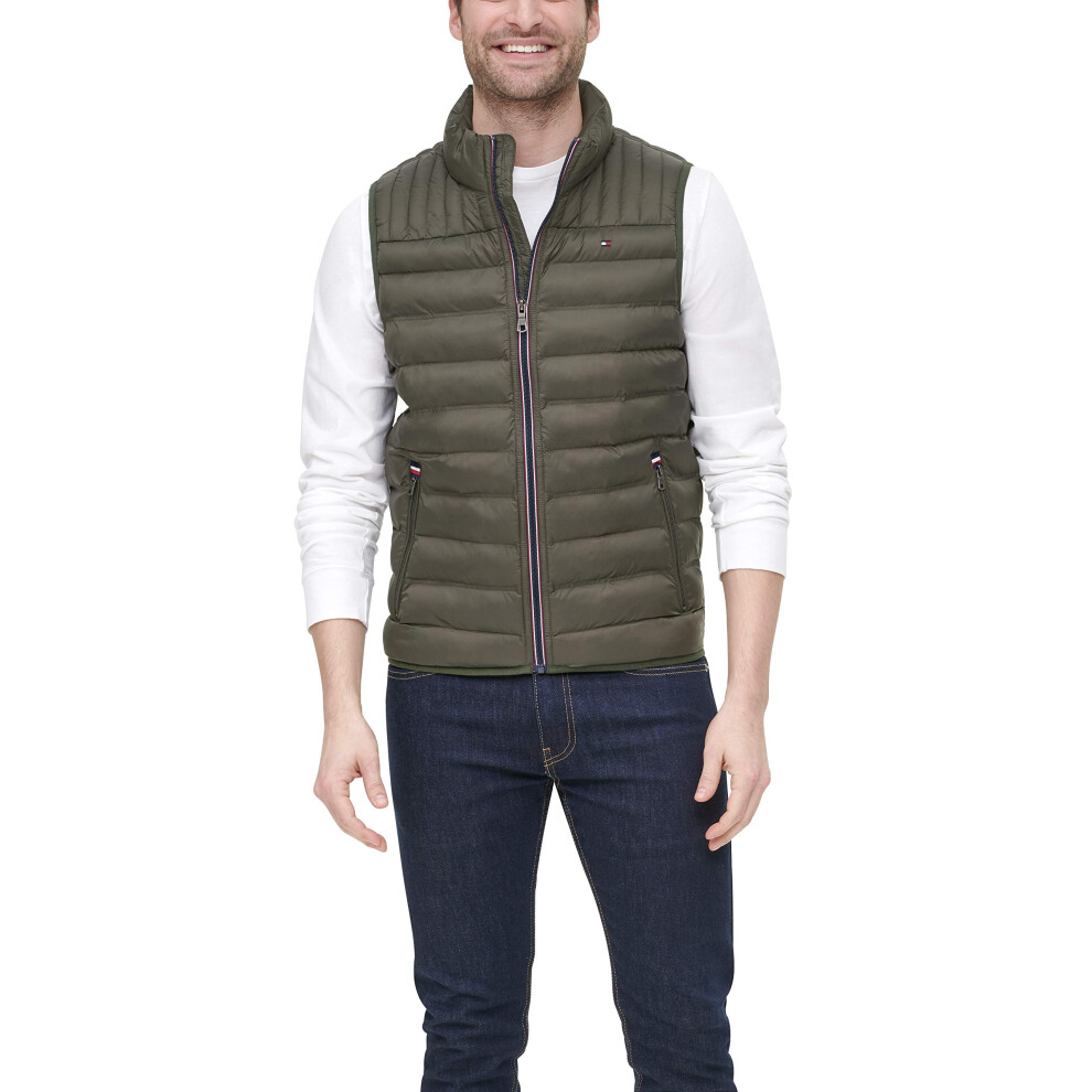 Tommy Hilfiger mens Lightweight Ultra Loft Quilted Puffer (Standard an