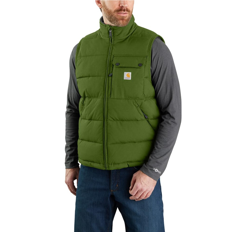 Carhartt Men's Montana Loose Fit Insulated Vest  Chive  X-Large Tall