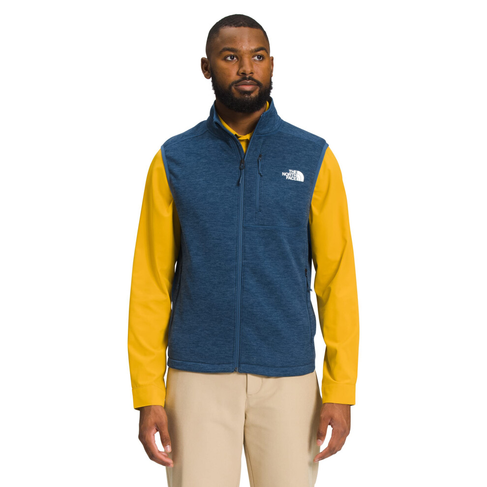 THE NORTH FACE Canyonlands Fleece Mens Vest Shady Blue Heather Sz XXXL