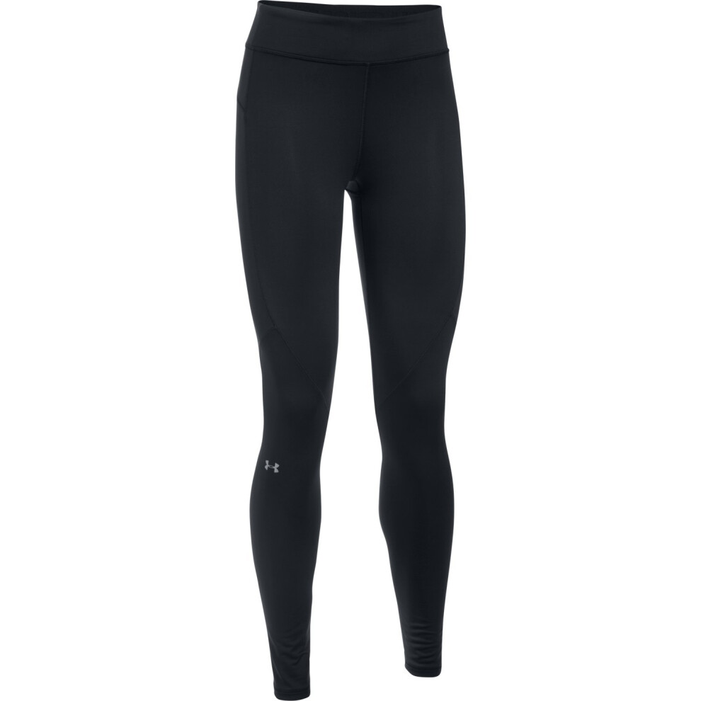 Under Armour Women's ColdGear Armour Leggings Black /Metallic Silver