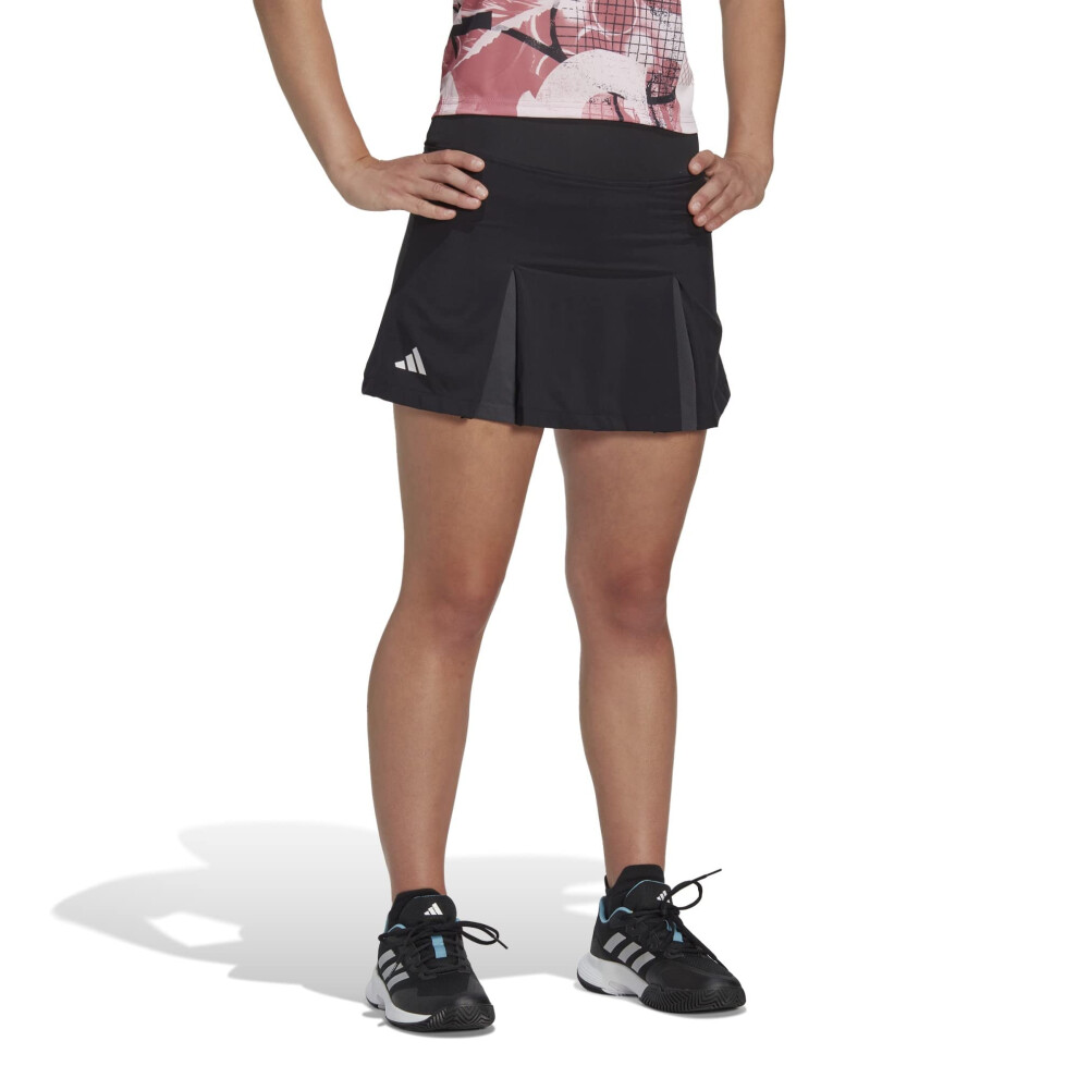 adidas womens Club Pleated Tennis Skirt  Black  X-Small US